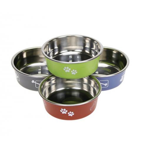 Direct Sale Dog Bowl Stainless Steel Dog Pet Bowls With Silicone Mat