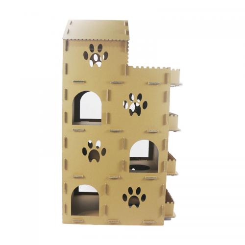 Indoor Cat House Pet Cat Play Cardboard Cat House