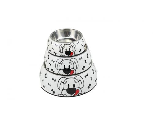 Ing Stainless Steel Antiskid Rubber Ring Custom Available Pet Food Bowl