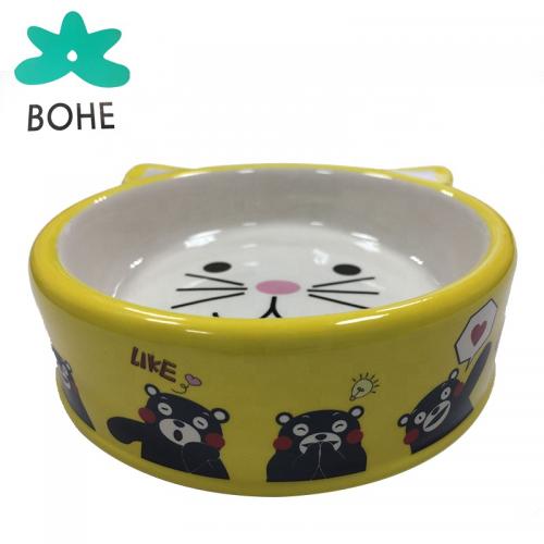 LUVP+KKUMAMON Cat Shaped Dog Bowl Custom