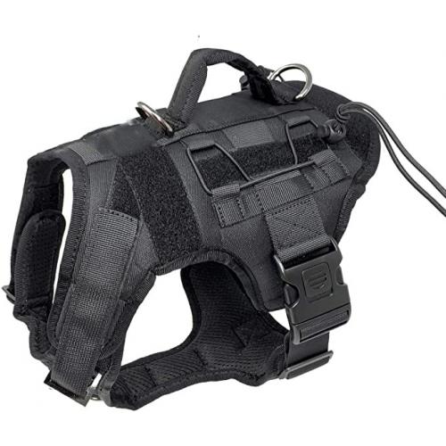 Military K9 Training Vest Tactical Working Adjustable Firm Pet Dog Harness