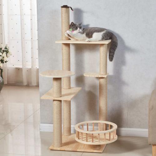Natural Paradise Wooden Customized Tree Cat