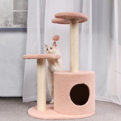 Pet Climbing Frame Nest Cat Scratcher Tree Cat Interactive Toy