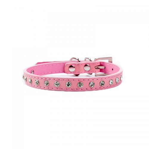 Pet Collar Diamond Dog Collar Microfiber Soft Comfortable Cat Collar