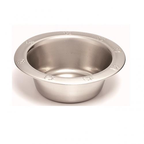 Pet Product Stainless Steel Embossed Standard Feeding Dog Bowls