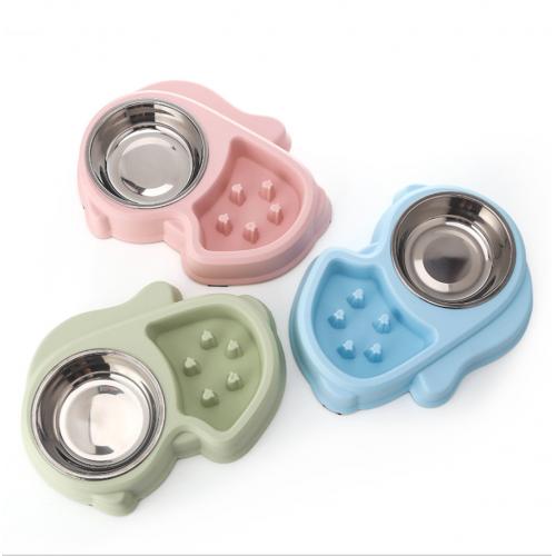 Pet Slow Feeder Ceramic Cat Dog Bowl Dog Dish Slow Feeding Food Bowls Bulldog Puppy Medium Dogs Pet Diet