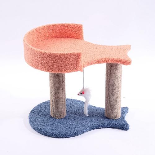 Realistic Funny Look Training Blue Pet Color Feature Weight Material Play Interactive Origin Type Cat Toy With Ball