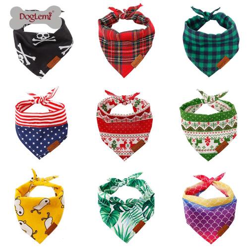 Summer Christmas Halloween Holiday Triangle Bibs Dog Cat Pet Bandana