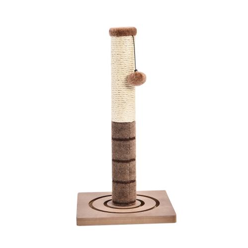 Tianyuan Ecofriendly Interactive Cat Toy Single Scratcher Post Cat Tree With Ball