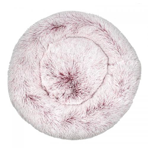 Dog Soft Round Sales Comfy Calming Plush Donut Cat Warm Cage Beds Pets AntAnxiety Fluffy Pet Bed