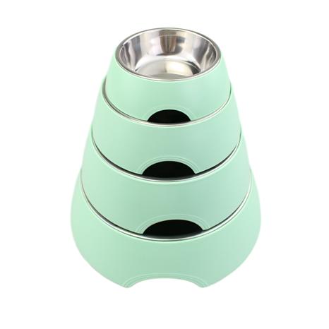 Unbreakable Stainless Steel Melamine Pet Bowl With NonSlip Silicone Bottom