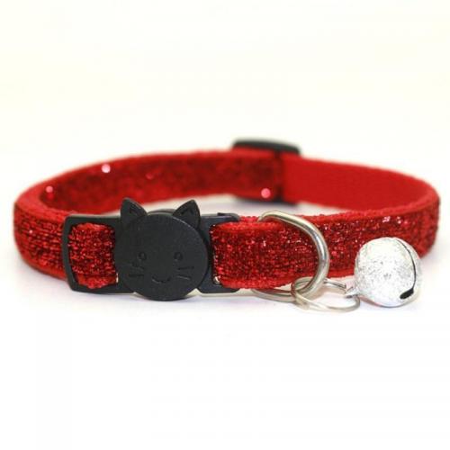 Adjustable Inflatable With Bell Decoration Nylon Pet Cat Dog Collar