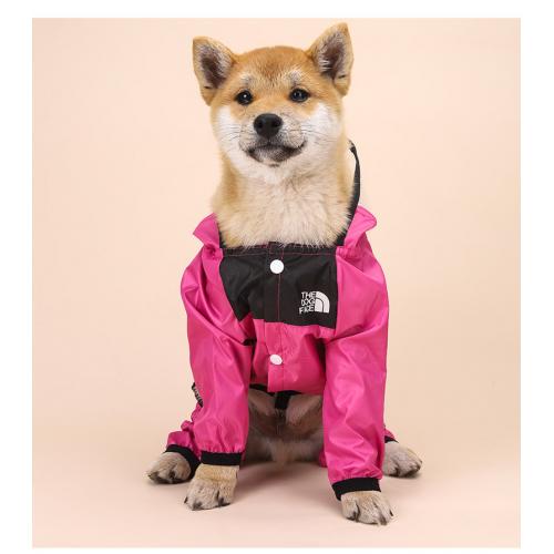 Amazon Top 1 Pet Raincoat The Dog Face Waterproof Rain Jacket Large Dogs