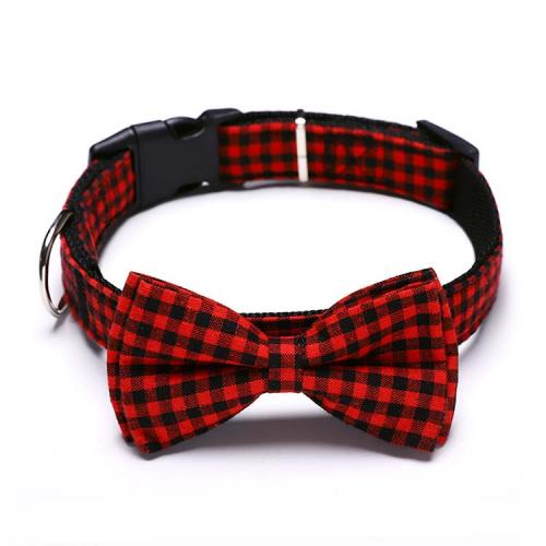 Manufacturer Supplier Pet Dog Collar With Bow Tie