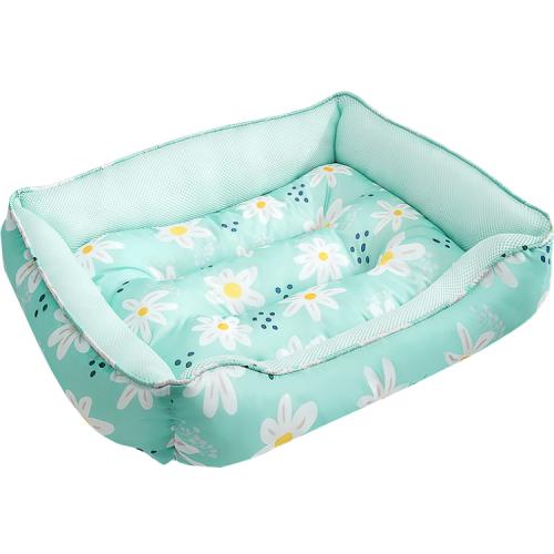 Custom Summer Square Novelty Cooling Breathable Comfortable Pet Dog Sofa Bed