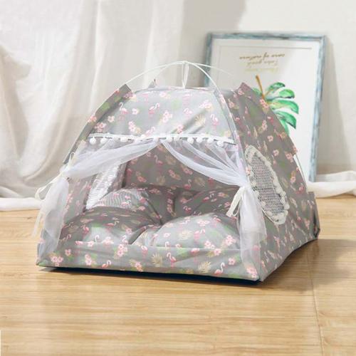 Ins Pets Small Dog Cat Summer Bed House Pet Tent