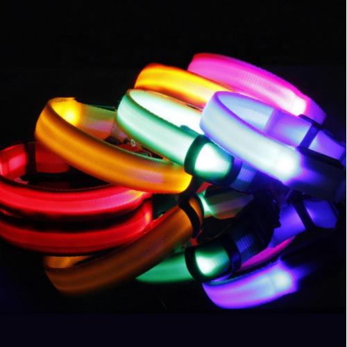 Dog LED Collar Pet Collar USB Rechargeable Luminous Loss Prevention Collar