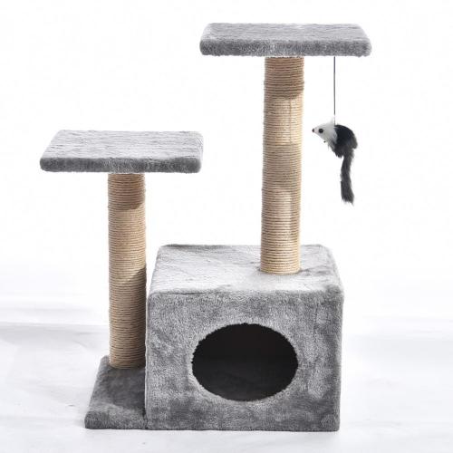 Made4Pets Cat Scratcher Tree With Mouse Toy Durable Cat Tree Furniture Cat Tower Tree House