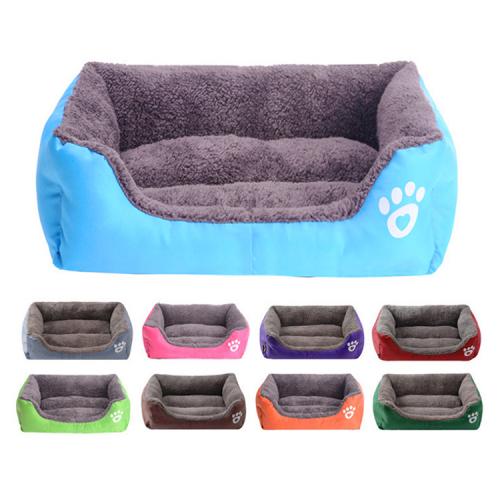 Memory Foam Soft Washable Portable Small Large Big Orthopedic Cama De Perro Paw Pet Sofa Dog Beds Built In Blanket