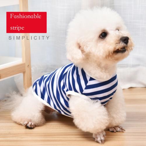 Outlet Accept Customization Beatuiful Striped Cotton Pet Clothing Summer Animals