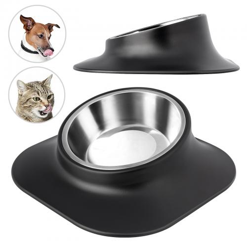 Stainless Steel Pet Bowl Dog Cat Feeding Drinking