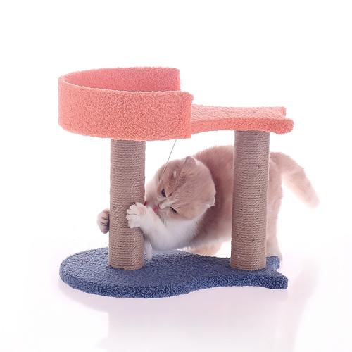 Wooden Sisal OEM Manufacturer Custom Cat Tree House Pet Grab Cat Tree Cat Furniture