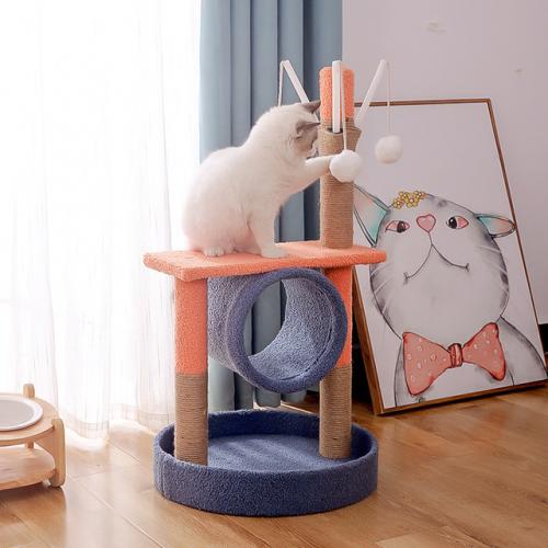 Amazon Sisal Ropes Bright Color Cat Tree House Tower Scratcher Post